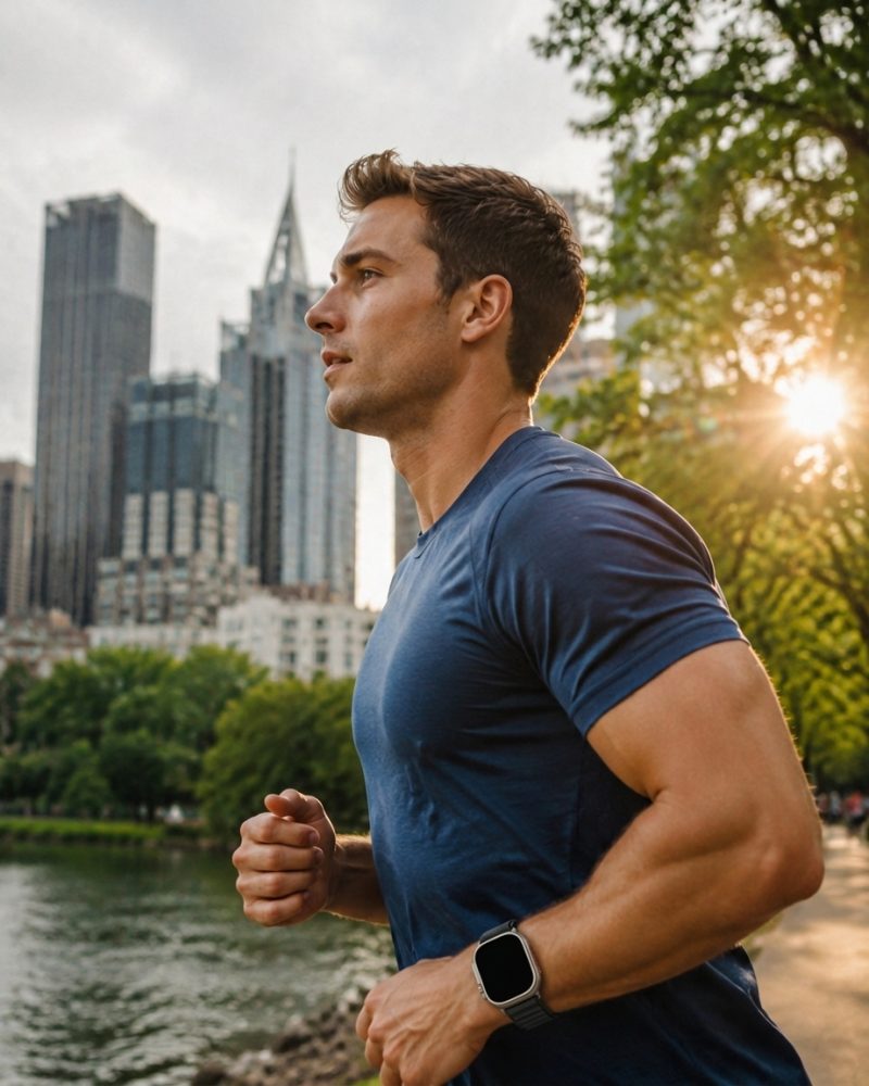Alpine Loop – Black worn by a model
