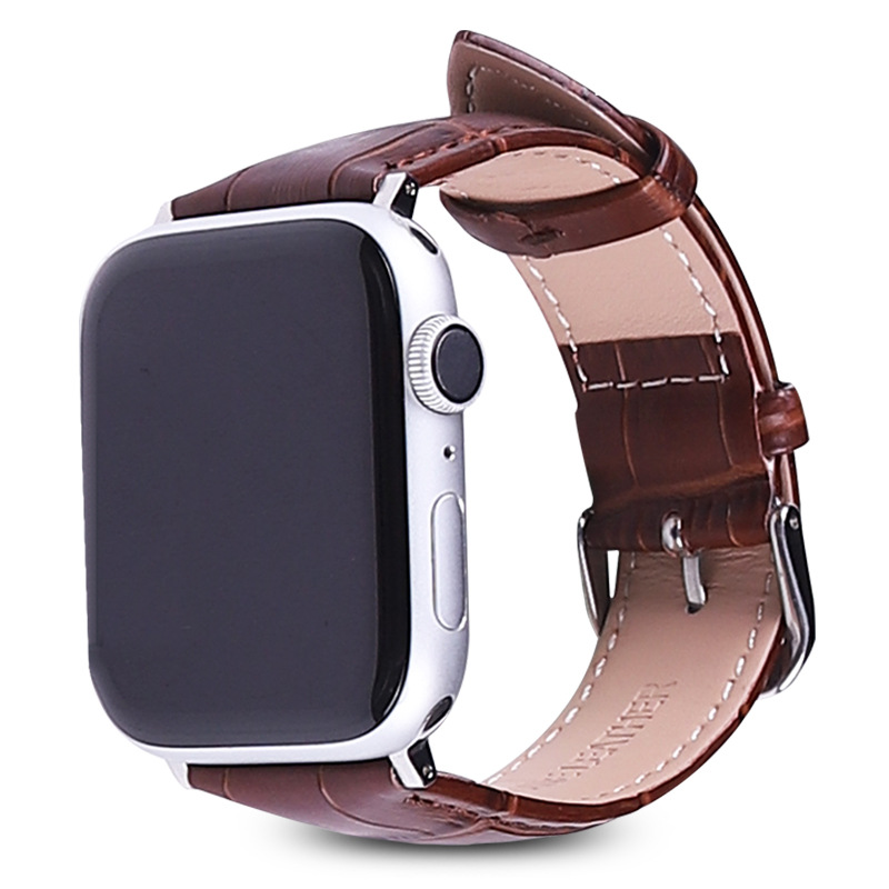 Alexander Leather Strap - Dark Brown Apple Watch Band