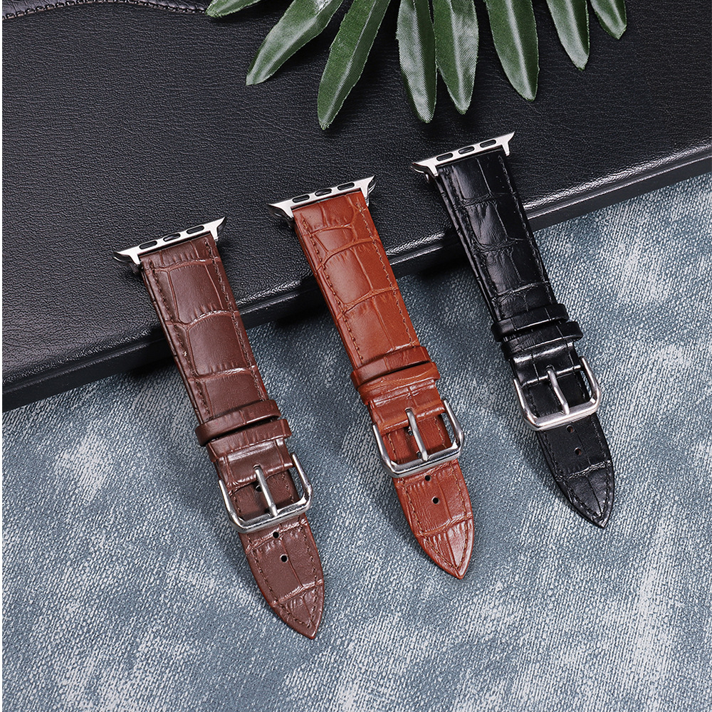 Alexander Leather Strap - Dark Brown Apple Watch Band - Image 3