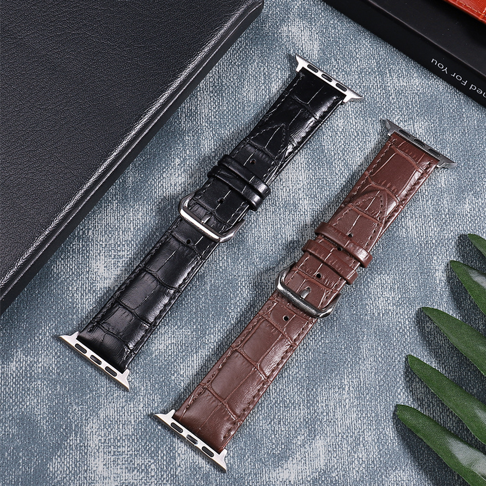 Alexander Leather Strap - Dark Brown Apple Watch Band - Image 4