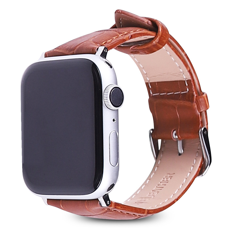 Alexander Leather Strap - Light Brown Apple Watch Band
