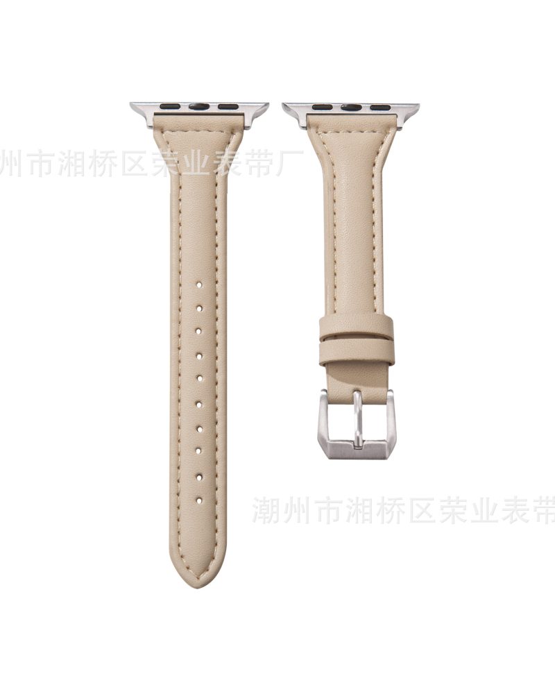 Ally Leather Strap - Apricot Apple Watch Band, Fits 38-49mm