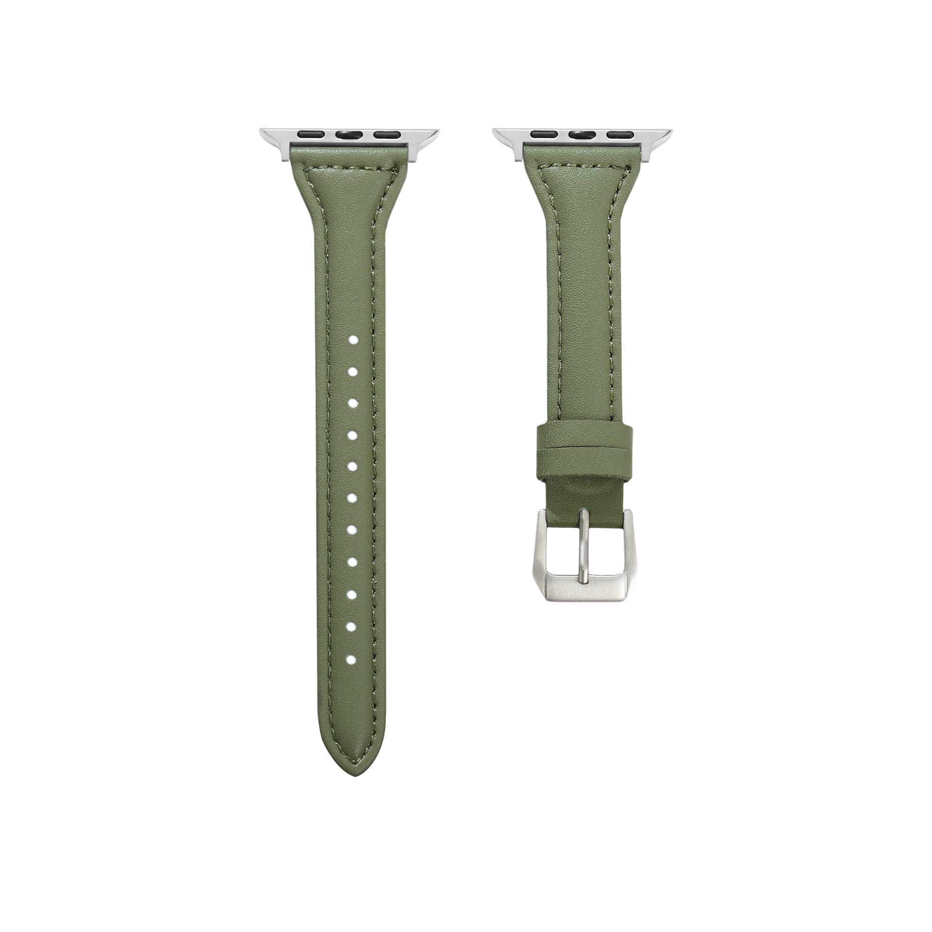 Ally Leather Strap - Avocado Apple Watch Band, Fits 38-49mm