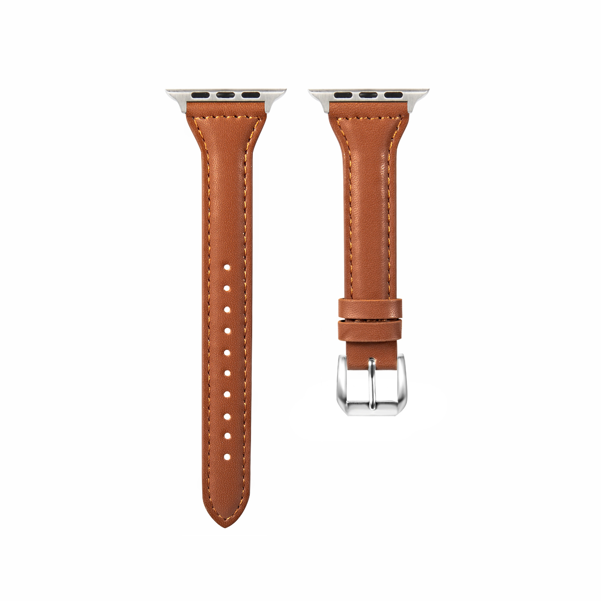 Ally Leather Strap - Brown Apple Watch Band, Fits 38-49mm
