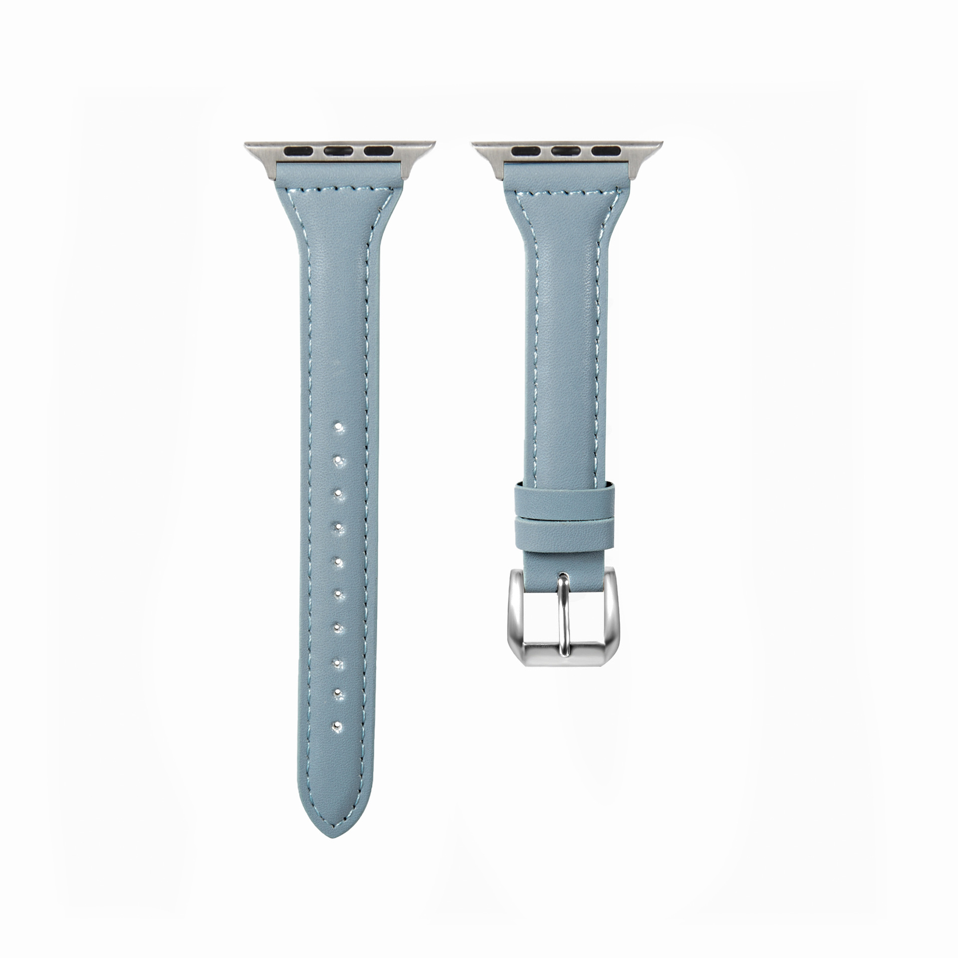Ally Leather Strap - Haze Blue Apple Watch Band, Fits 38-49mm
