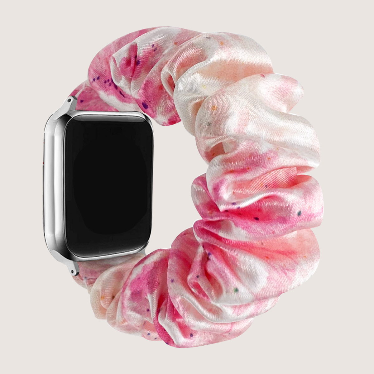 Satin Scrunchie Strap - Light Peach