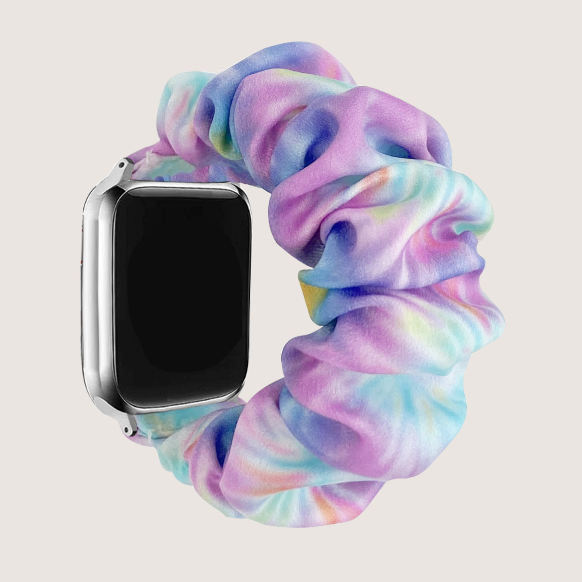 Satin Scrunchie Strap - Purple Blue