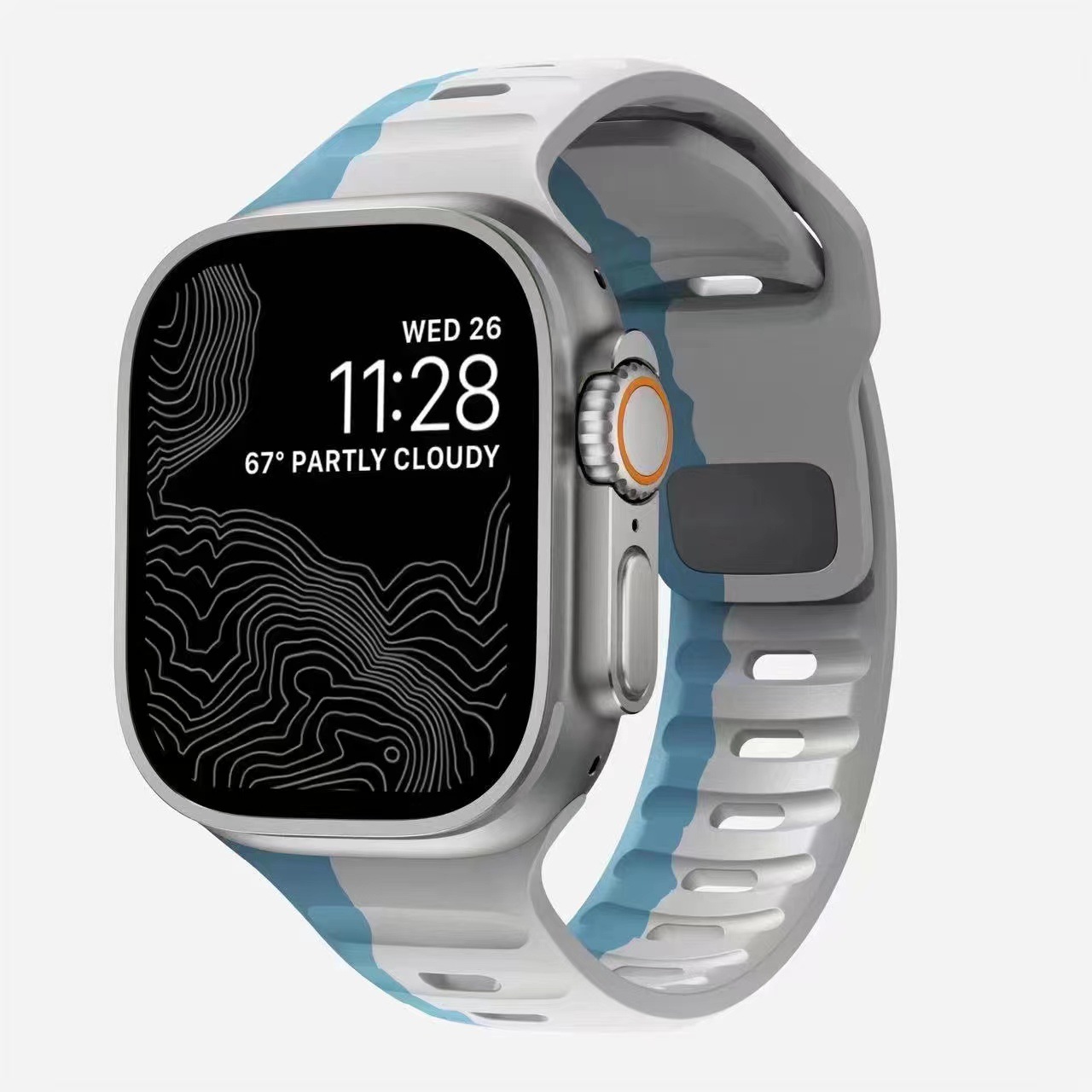 Sport Strap Raw - Blue Light Gray