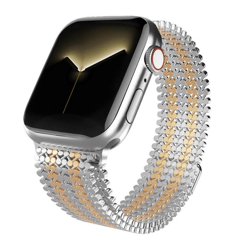 Zoe Magnetic Strap - Silver Vintage Rose Gold