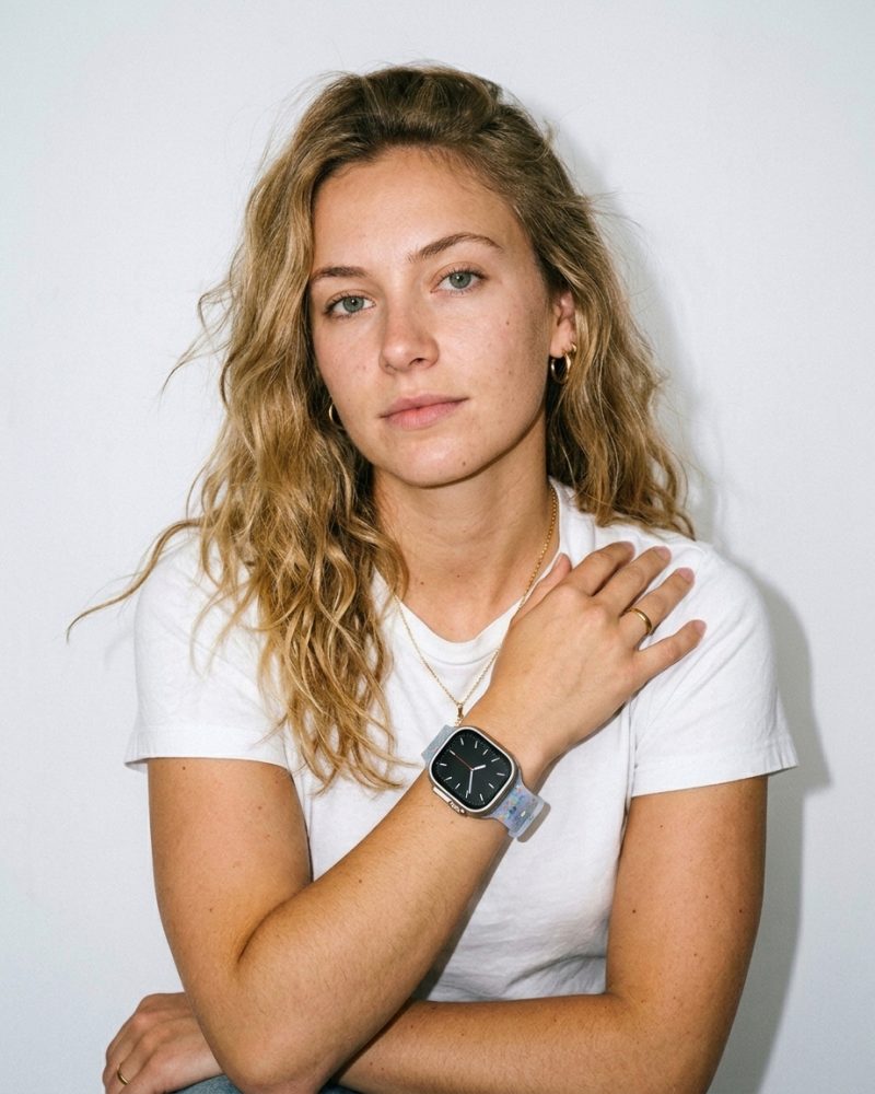 Jelly Sport Band – Sky Blue worn by a model
