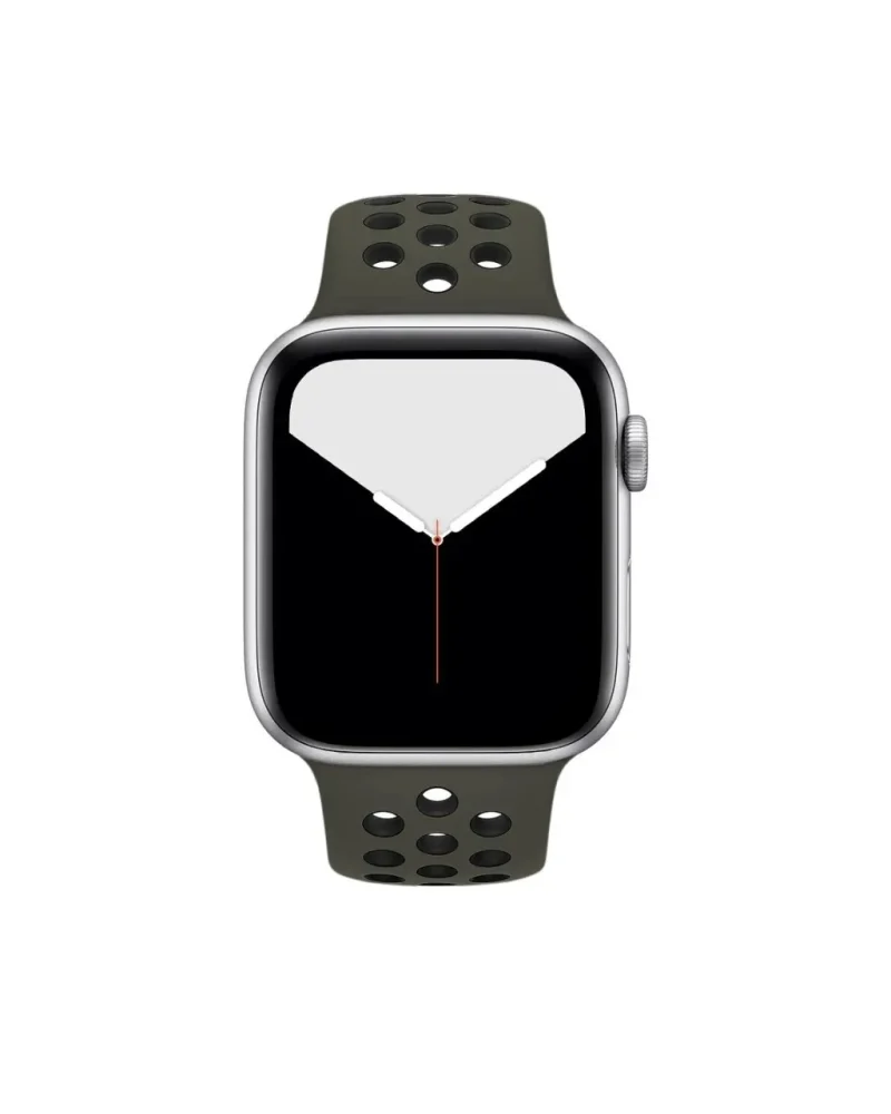 Apple Watch sport band active army green black smartwatch strap