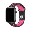 Black and pink sport band for Apple Watch with ventilation holes