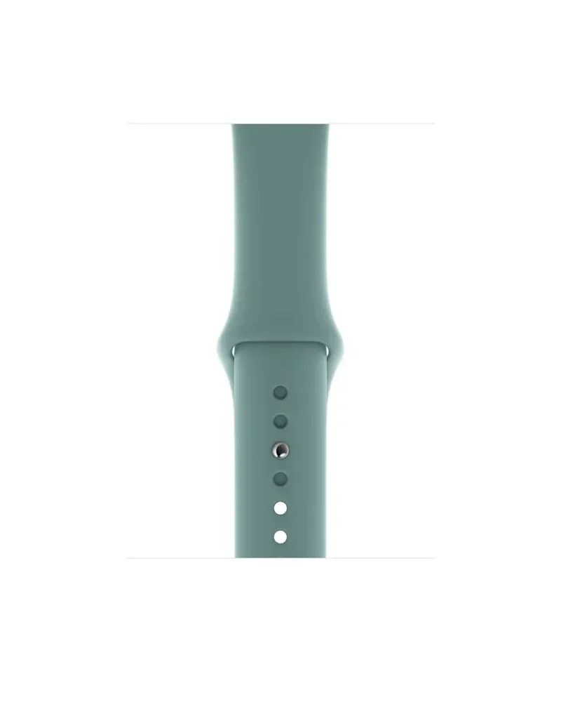 Cactus green silicone sport band with ventilation holes for smartwatch