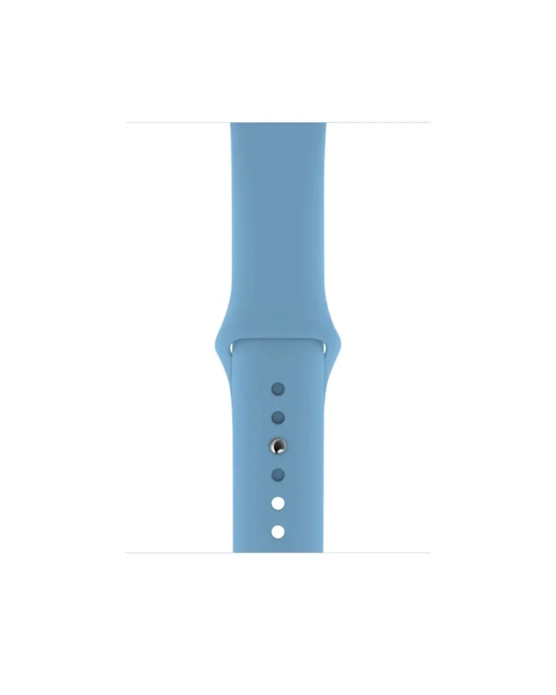 Blue sport band with pin closure for smartwatch fitness tracker