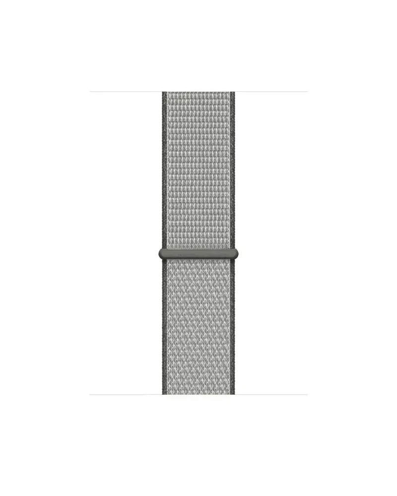 Dark olive woven sport loop watch band with adjustable closure