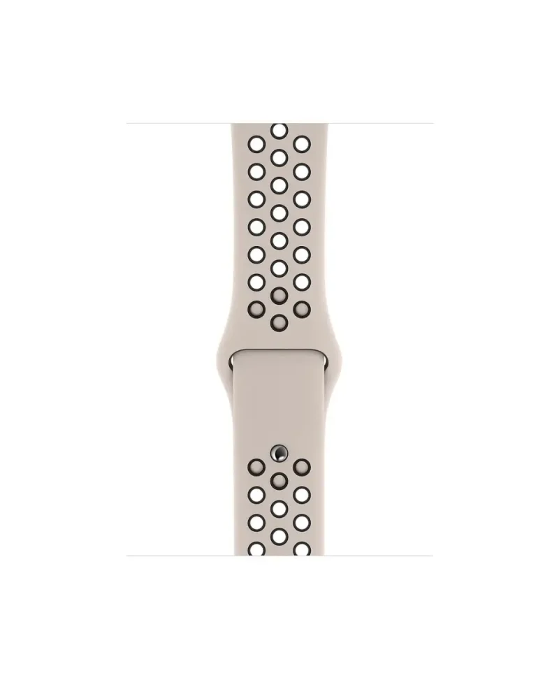 Desert sand perforated athletic smartwatch band with breathable sport design