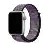 Apple Watch silver aluminum case with purple sport loop band