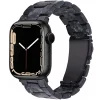 Black marble crystal band for Apple Watch with premium resin strap