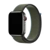 Black smartwatch with Inverness green woven sport loop band