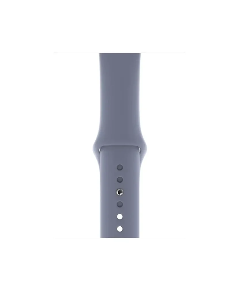 Lavender gray silicone sport band with ventilation holes for smartwatch