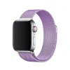 Apple Watch silver case with lavender Milanese loop mesh band