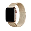 Gold Milanese loop stainless steel mesh smartwatch band for Apple Watch