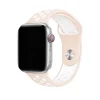 Apple Watch silver case light pink white sport band with breathing holes