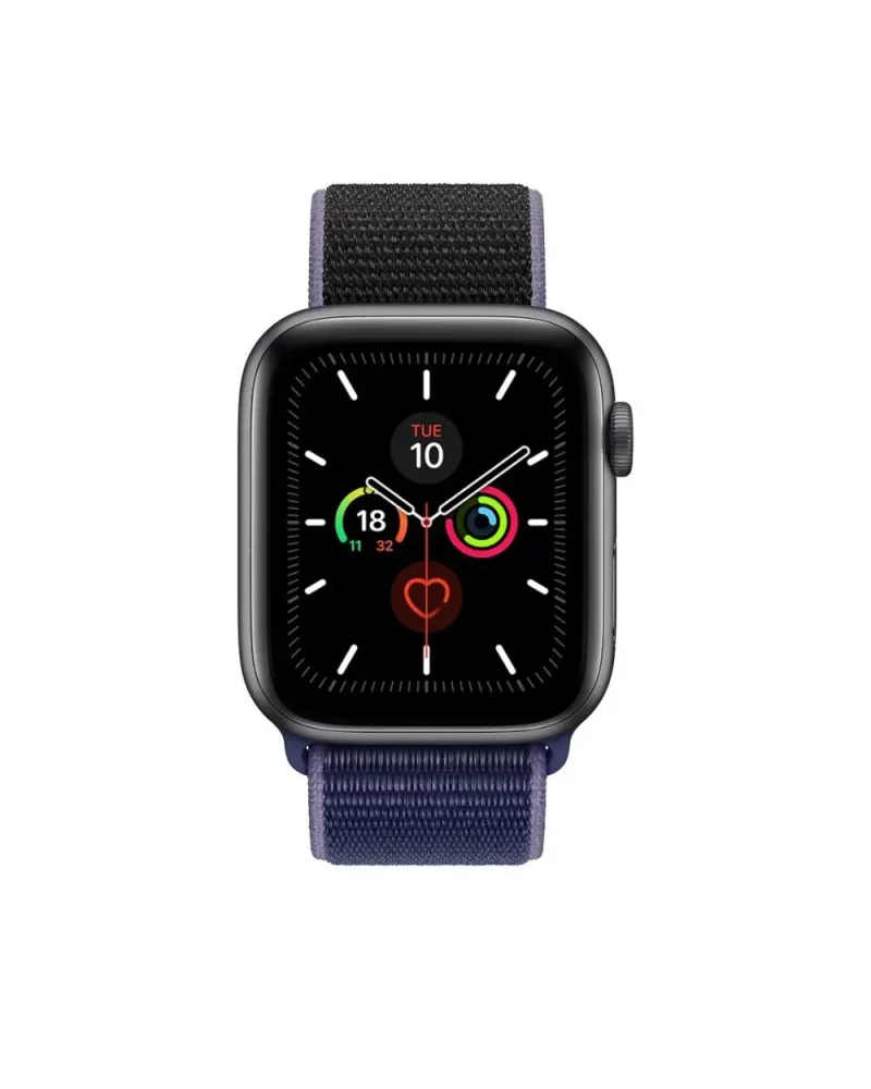 Black sport loop smartwatch with fitness tracking and health monitoring capabilities