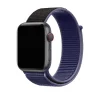 Smartwatch with midnight blue and black nylon sport loop band