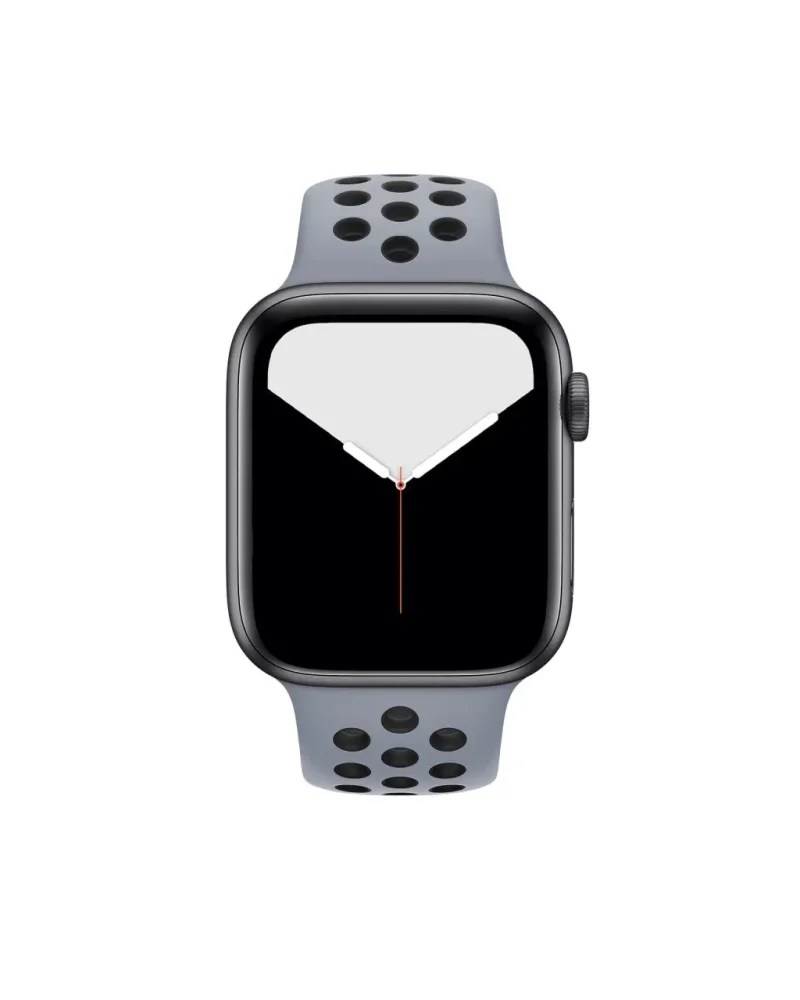 Apple Watch with obsidian mist sport band and black case displayed