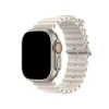 Starlight ocean band smartwatch with silicone strap and orange digital crown