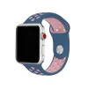 Ocean blue and light pink sport band for Apple Watch with ventilation holes