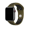 Olive and black sport band for smartwatch with ventilation holes