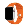 Orange silicone sport band for smartwatch with metal digital crown