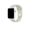 White smartwatch with pebble sport band, cellular fitness tracker watch