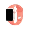 Apple Watch sport band coral pink silicone strap with aluminum case