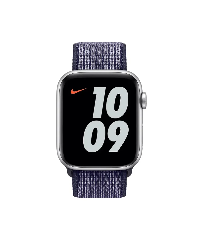 Apple Watch Nike Sport Loop Purple Pulse with silver aluminum case