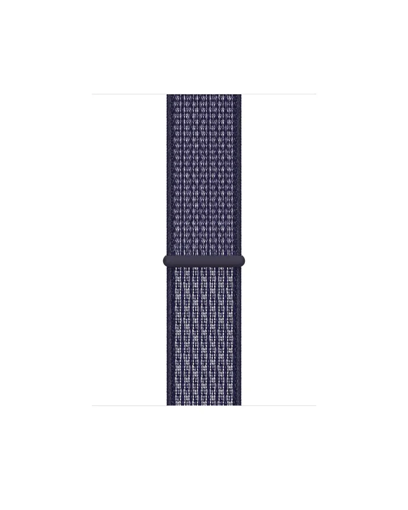 Purple Pulse Sport Loop woven fabric watch band with black connector