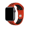 Red and black perforated sport band active smartwatch strap replacement