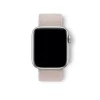 Apple Watch silver aluminum case with rose pink sport loop band