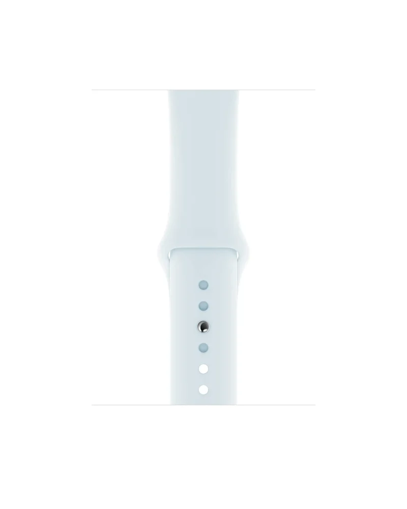 Sky blue sport band with adjustable holes and sport watch compatibility