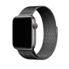 Space grey smartwatch with metal mesh band loop strap