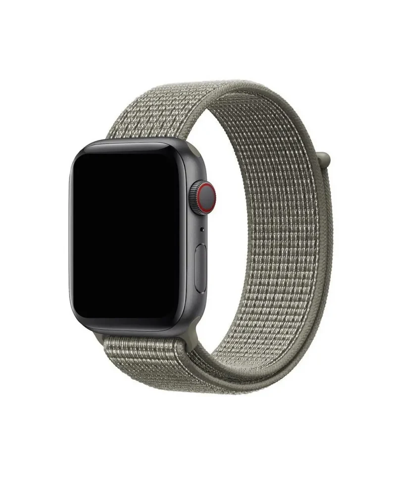 Apple Watch sport loop band spruce fog grey nylon material