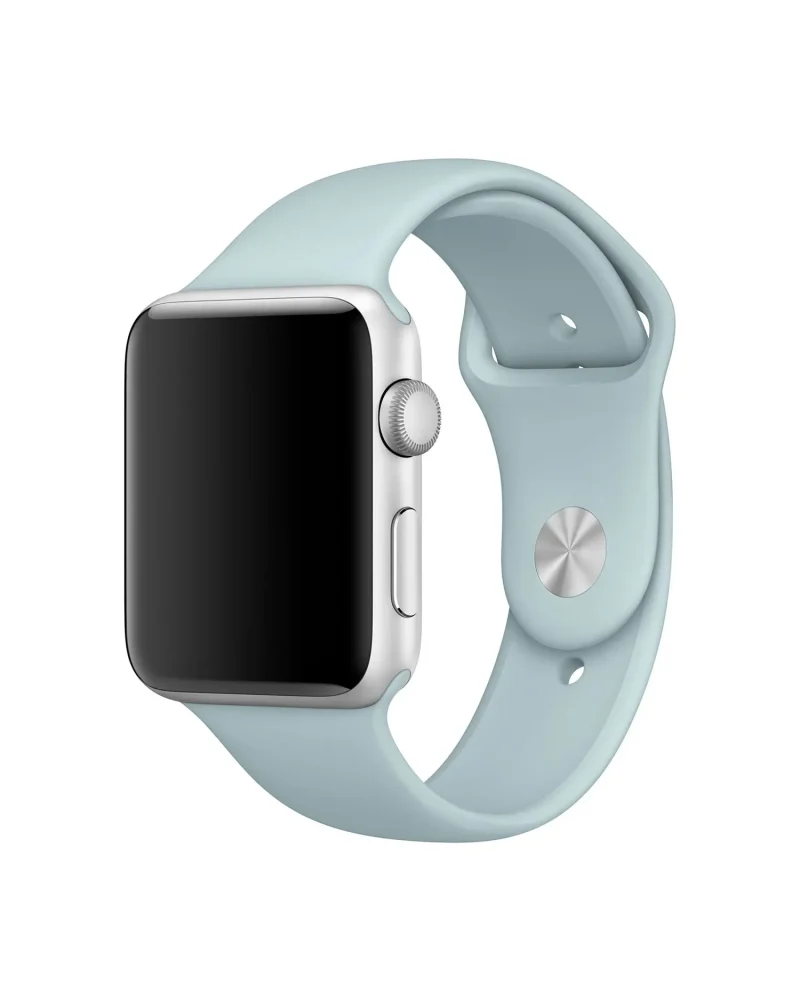 Apple Watch white aluminum turquoise sport band smartwatch wearable
