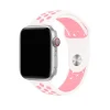 White and light pink sport band for Apple Watch with ventilation holes