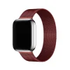 Wine red Milanese Loop mesh band for smartwatch with magnetic closure
