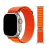 Orange Alpine Loop smartwatch band for Apple Watch with adjustable strap