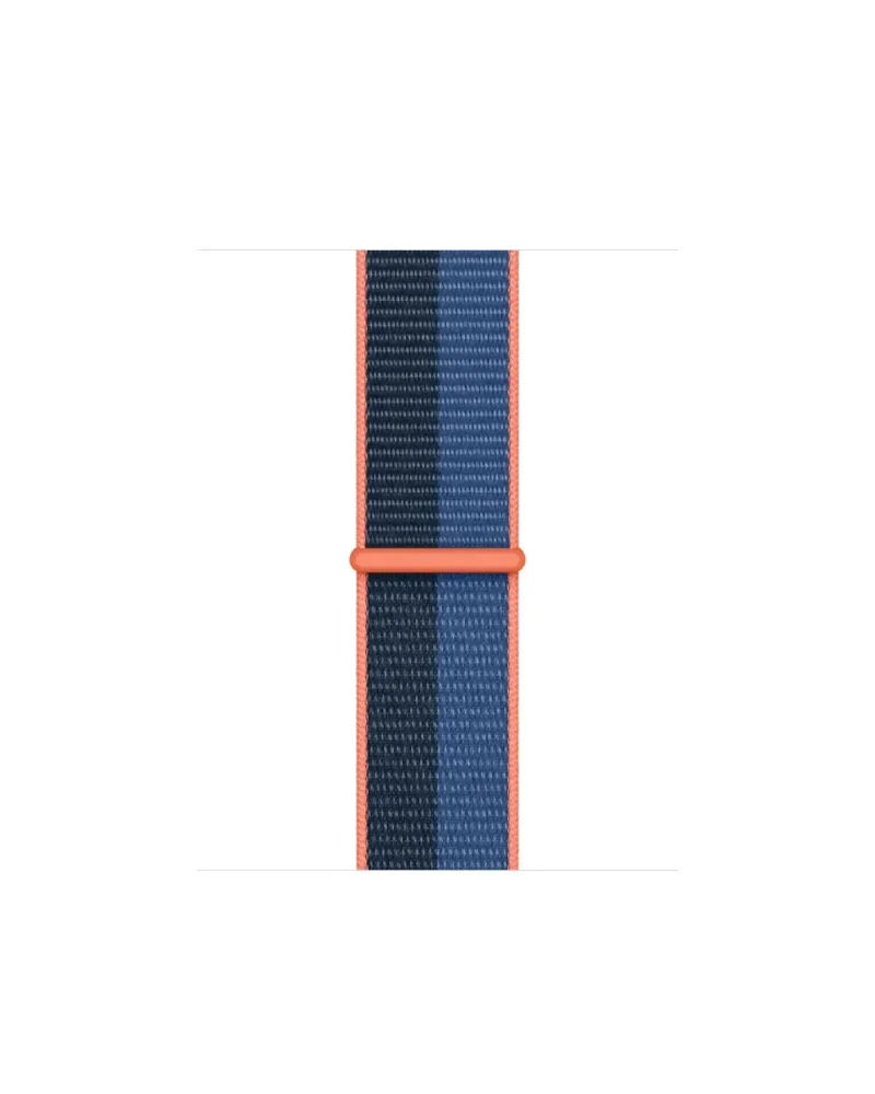 Blue Jay woven sport loop watch band with orange accents