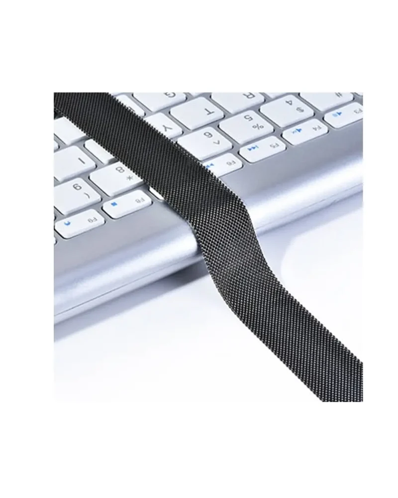 Gun metal Milanese loop mesh band for Apple Watch compatibility