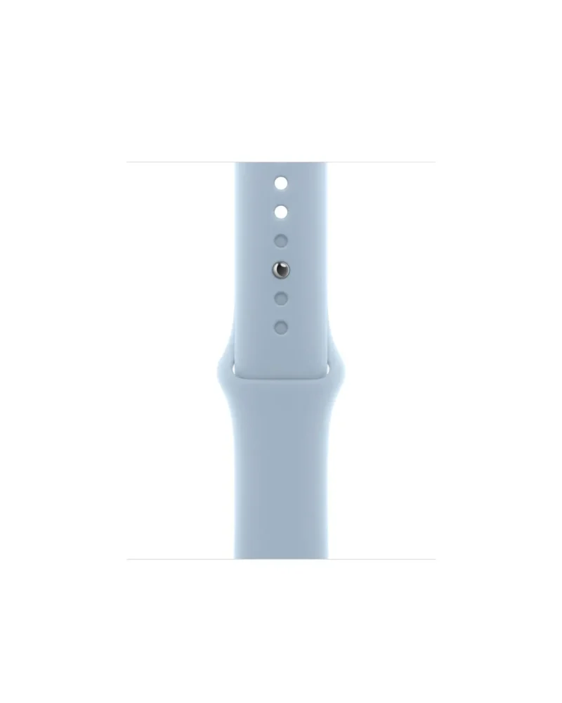 Light blue silicone sport band for Apple Watch smartwatch